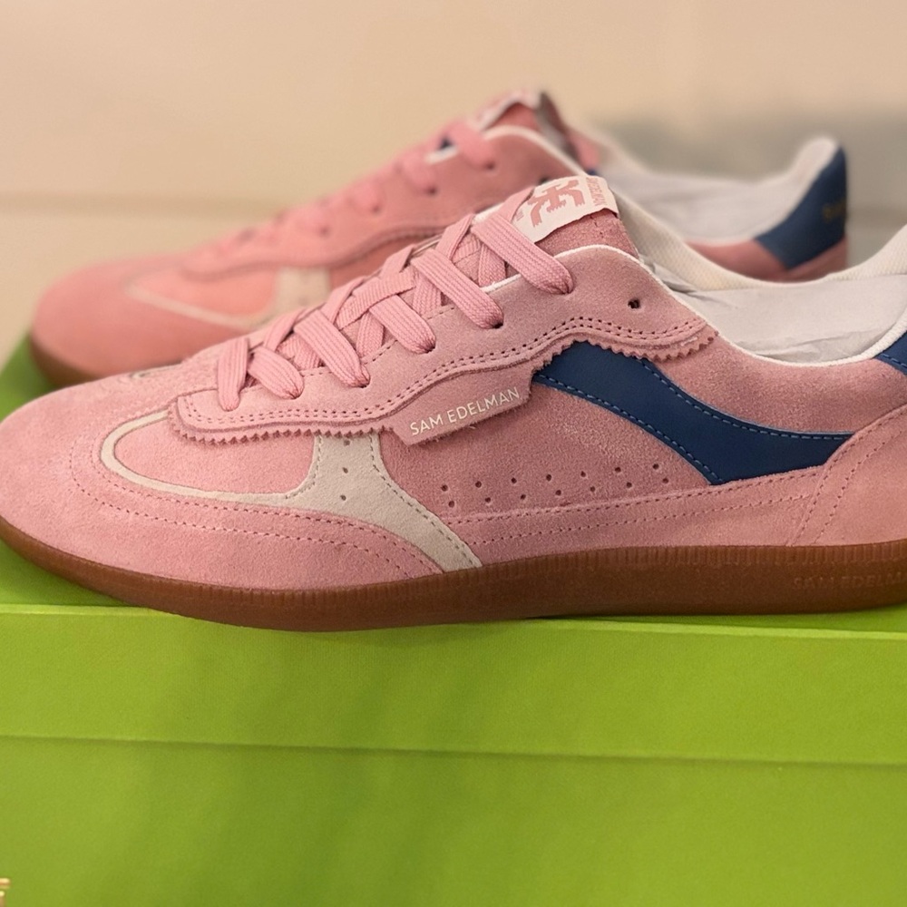 Sam Edelman Lolita Pink and Blue Sneakers size 9.5 NEW IN BOX SOLD OUT COLOR!!! - Picture 3 of 6